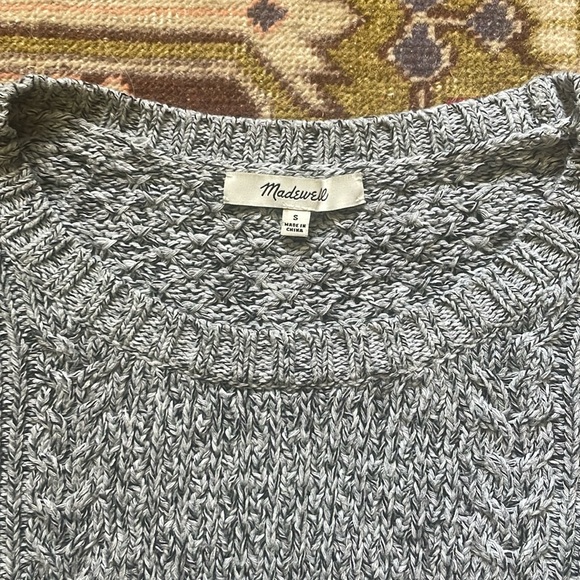 Madewell • Marled Plaza Grey Sweater - Picture 3 of 9